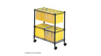 Mobile File Cabinets Safco Office Furniture 2 Tier Rolling File Cart