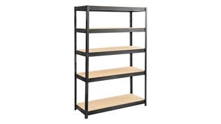 Shelving Safco Office Furniture Boltless Steel and Particleboard Shelving 48in x 18in