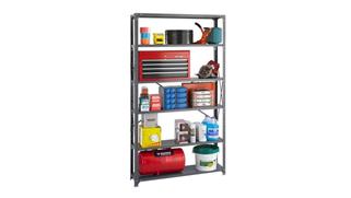Shelving Safco Office Furniture 48in W x 12in D x 85in H in Dustrial Steel Shelving