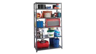 Shelving Safco Office Furniture 48in W x 24in D x 85in H in Dustrial Steel Shelving
