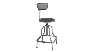 Drafting Stools Safco Office Furniture Diesel High Base Stool with Back