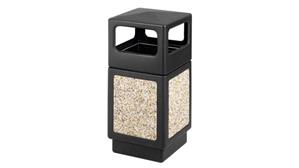 Waste Baskets Safco Office Furniture 38 Gallon Side Open Waste Receptacle