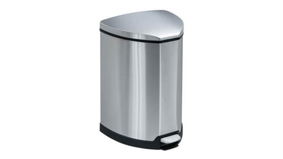 Waste Baskets Safco Office Furniture Stainless Step-On 4 Gallon Receptacle