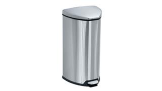 Waste Baskets Safco Office Furniture Stainless Step-On 7 Gallon Receptacle