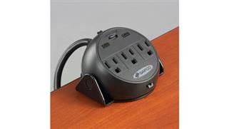 Office Accessories Safco Office Furniture Clamp-On Power Module with USB