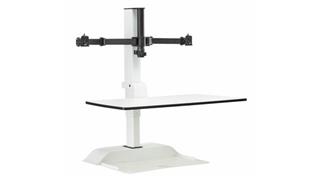 Monitor Stands / Arms Safco Office Furniture Soar™ Electric Desktop Sit/Stand – Dual Monitor Arm