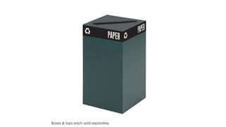 Waste Baskets Safco Office Furniture 26" High Waste Receptacle for Recycling