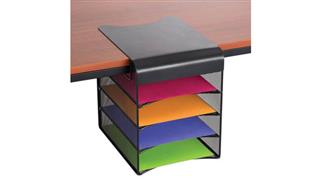 Desk Organizers Safco Office Furniture Onyx™ Solid Top Horizontal Hanging Storage