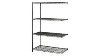 Shelving Safco Office Furniture in Dustrial Add-On Kit, 48in x 24in