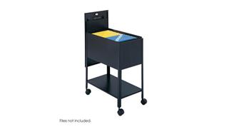 Mobile File Cabinets Safco Office Furniture Extra Deep Mobile Tub File with Lock, Letter Size