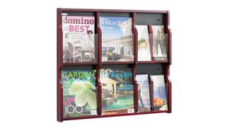 Magazine & Literature Storage Safco Office Furniture Expose™ 6 Magazine 12 Pamphlet Display
