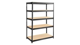 Shelving Safco Office Furniture Boltless Steel and Particleboard Shelving 48in x 24in