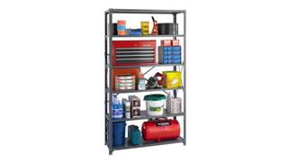 Shelving Safco Office Furniture 48in W x 18in D x 85in H in Dustrial Steel Shelving