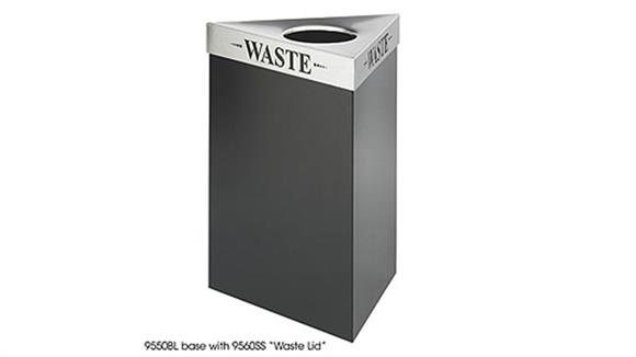 Waste Baskets Safco Office Furniture 15 Gallon Waste Receptacle