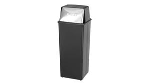 Waste Baskets Safco Office Furniture Push Top Receptacle