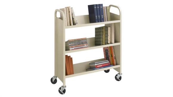 Steel Single-Sided Book Cart