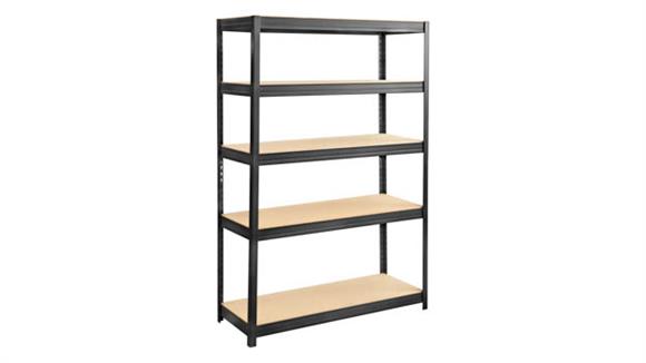 Boltless Steel and Particleboard Shelving 48in x 18in