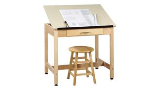 Drafting Tables Shain Solutions 30"H  Drafting Table with Adjustable Top