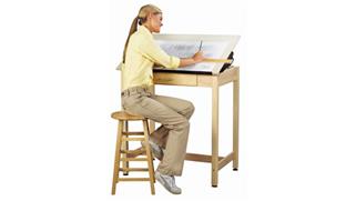 Drafting Tables Shain Solutions 37"H  Drafting Table with Adjustable Top