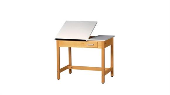 Drafting Tables Shain Solutions 30"H  Drafting Table with 2 Piece Adjustable Top