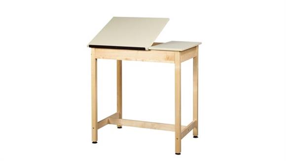 Drafting Tables Shain Solutions 37"H  Drafting Table with 2 Piece Adjustable Top