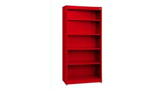 Bookcases Sandusky Lee 36in W x 18in D x 78in H Steel Mobile Bookcase