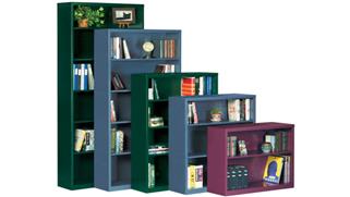 Bookcases Sandusky Lee 34.5" W x 13" D x 42"H  Steel Bookcase