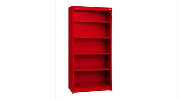 36in W x 18in D x 78in H Steel Mobile Bookcase