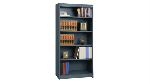 36in W x 18in D x 72in H  Steel Bookcase
