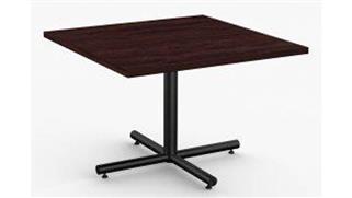 Cafeteria Tables Special T 36" x 36" Breakroom and Hospitality Table, X-Base