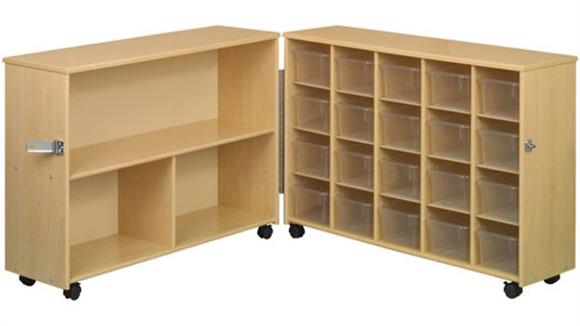 Storage Cubes & Cubbies Stevens Industries Preschool Sectional Fold and Roll Storage with Trays
