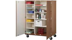 Storage Cabinets Stevens Industries 66" Tall - Open Shelf Storage with Doors
