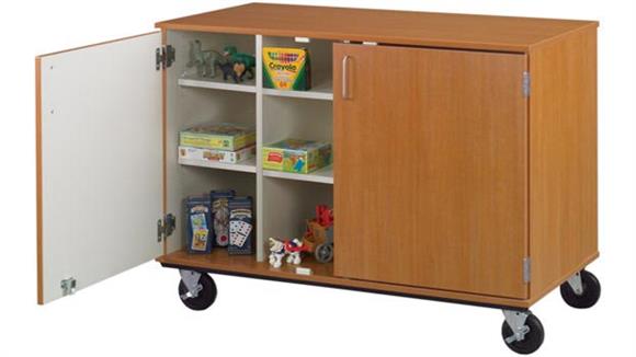 Storage Cabinets Stevens Industries 36" Tall Divided Shelf Storage with Doors and Lock