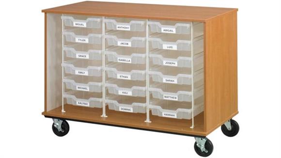 Storage Cabinets Stevens Industries 36" Tall Open Storage with Slide Out Bins