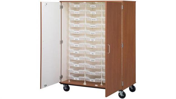 Storage Cabinets Stevens Industries 66" Tall Storage with Locking Doors and Slide Out Bins