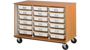 Storage Cabinets Stevens Industries 36" Tall Open Storage with Slide Out Trays