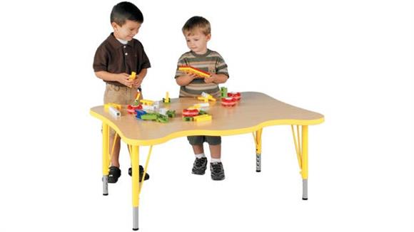 Activity Tables Stevens Industries Four Student Adjustable Height My Place Activity Table