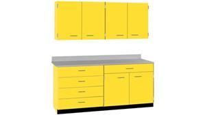 Storage Cabinets Stevens Industries 60" Wide Locking Double Cabinet Suite