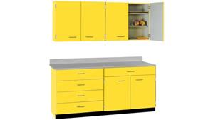 Storage Cabinets Stevens Industries 66" Wide Locking Double Cabinet Suite