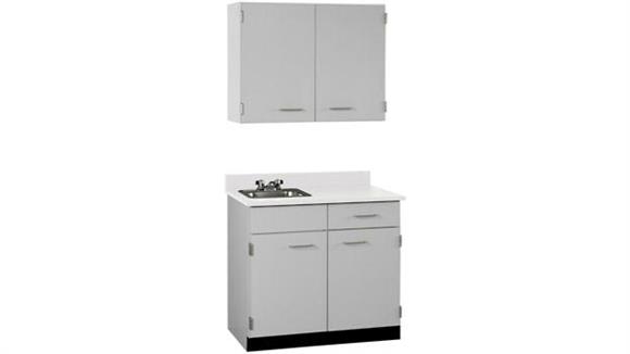 Storage Cabinets Stevens Industries 42" Wide Cabinet Suite with Sink