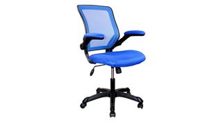 Office Chairs Techni Mobili Mesh Task Chair with Flip Up Arms