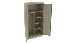 Storage Cabinets Tennsco 72in H x 18in D Standard Combination Cabinet
