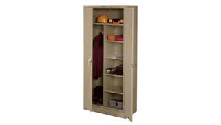 Storage Cabinets Tennsco 78in H x 18in D Deluxe Combination Cabinet