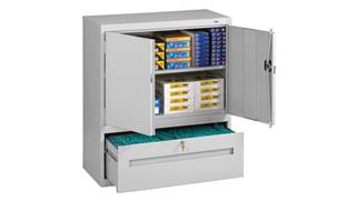 Storage Cabinets Tennsco 42in H Storage Cabinet with File Drawer