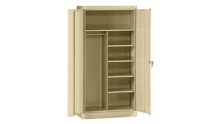 Storage Cabinets Tennsco 72"H x 18" D Standard Combination Cabinet