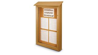 Bulletin & Display Boards United Visual 38in x 54in Single Door Message Center