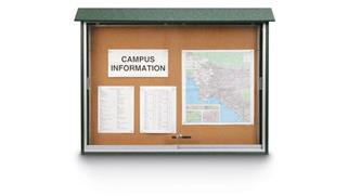Bulletin & Display Boards United Visual 45in x 30in Sliding Door Message Center