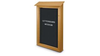 Bulletin & Display Boards United Visual 38in x 54in Letterboard Single Door Message Center