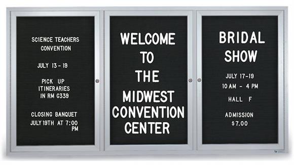 72in x 36in Outdoor Enclosed Letterboard