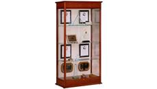 Display Cabinets Waddell Display Cabinet with Sliding Doors and Plaque Fabric Back